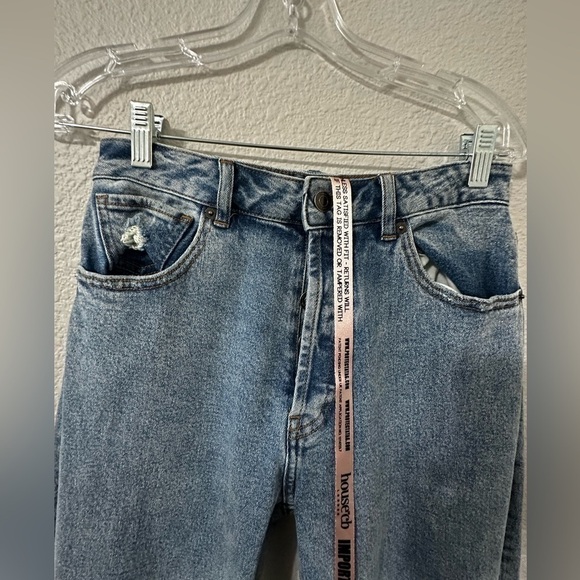 HOUSE Of CB ‘Tate’ Blue Vintage Fit Antique wash high waist jeans. Size S. NWT. - Picture 11 of 11